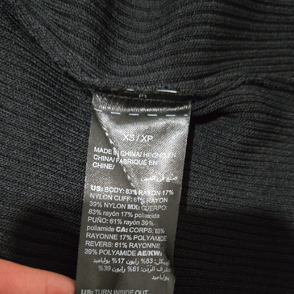White House Black Market Long Sleeve Black Dress - Picture 6 of 6
